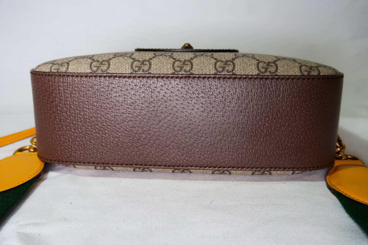 Gucci GG Supreme Monogram Web Neo Vintage Shoulder Bag Beige New Acero