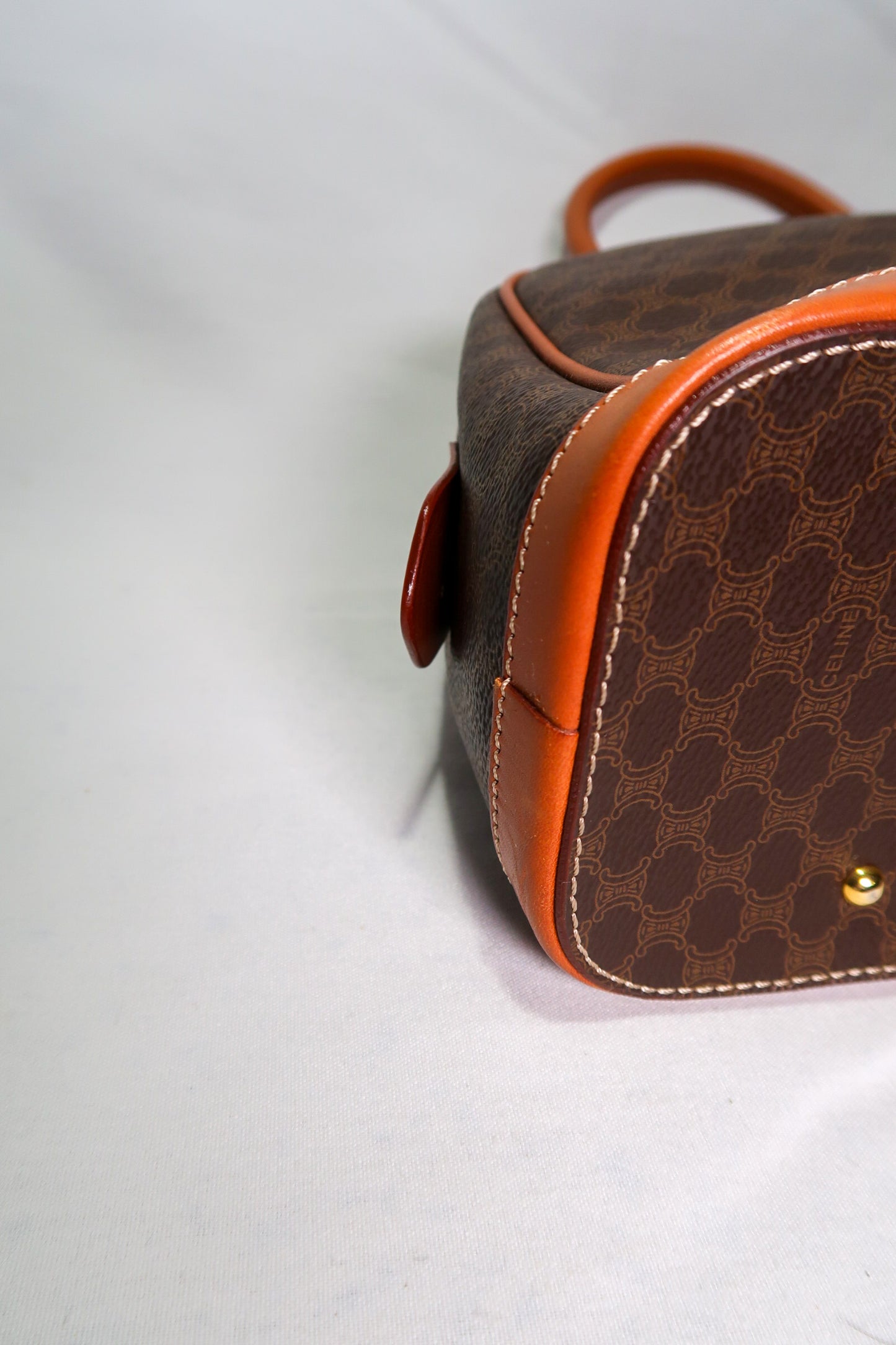 Vintage Celine Macadam Mini Dome Satchel