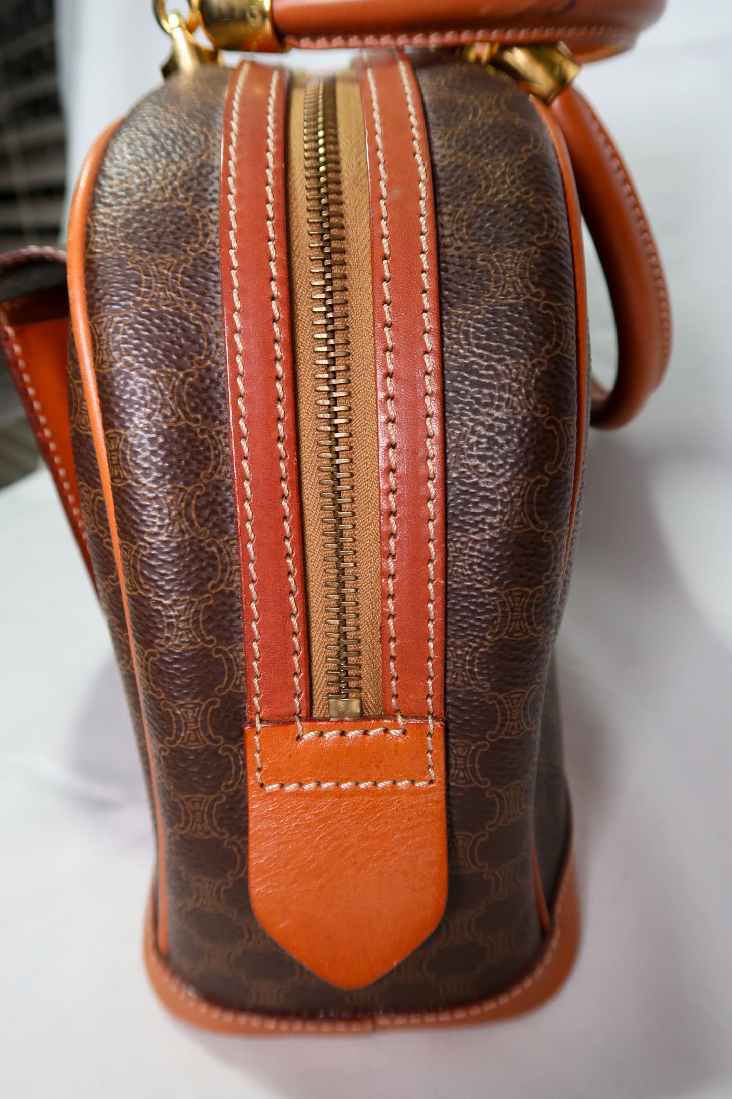 Vintage Celine Macadam Mini Dome Satchel