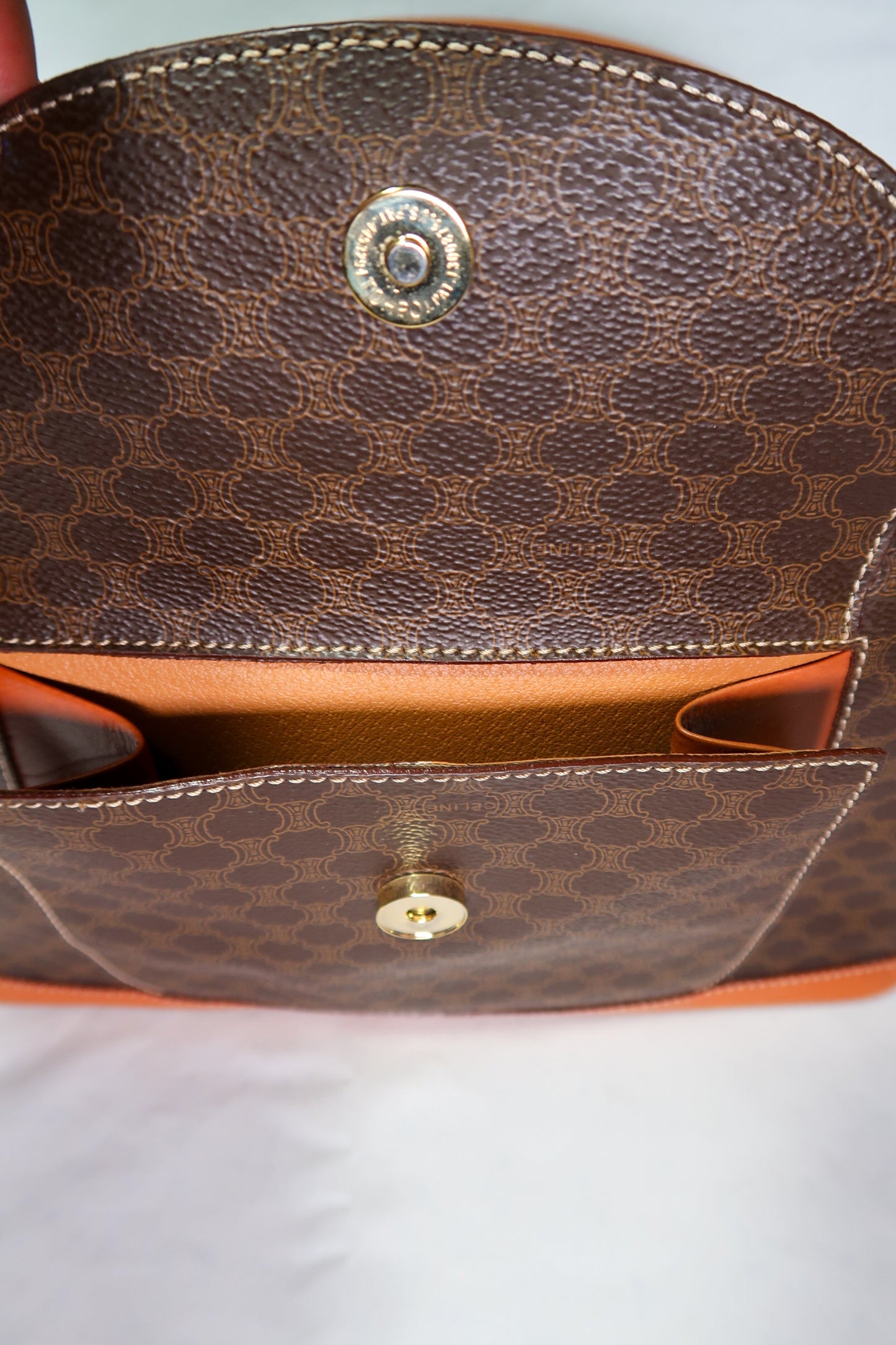 Vintage Celine Macadam Mini Dome Satchel