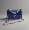 Chanel Classic Flap Bag – Royal Blue Quilted Lambskin with Gold Chain