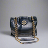 Chanel Vintage Tote Bag  – Black Quilted Lambskin with Round CC Logo