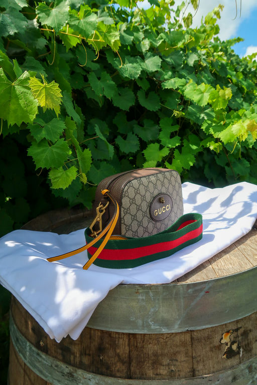 Gucci GG Supreme Monogram Web Neo Vintage Shoulder Bag Beige New Acero