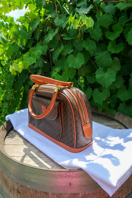 Vintage Celine Macadam Mini Dome Satchel