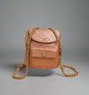 Chanel Lambskin Quilted Drawstring Backpack Camel