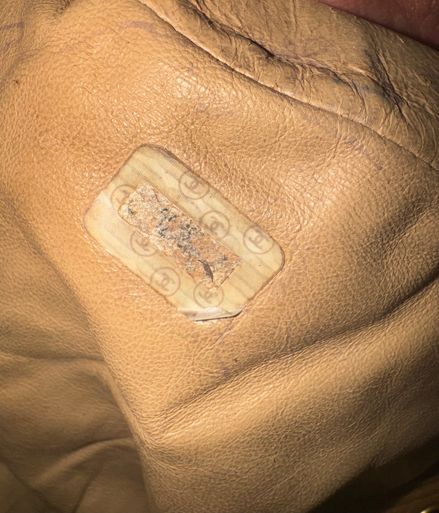 Chanel Lambskin Quilted Drawstring Backpack Camel