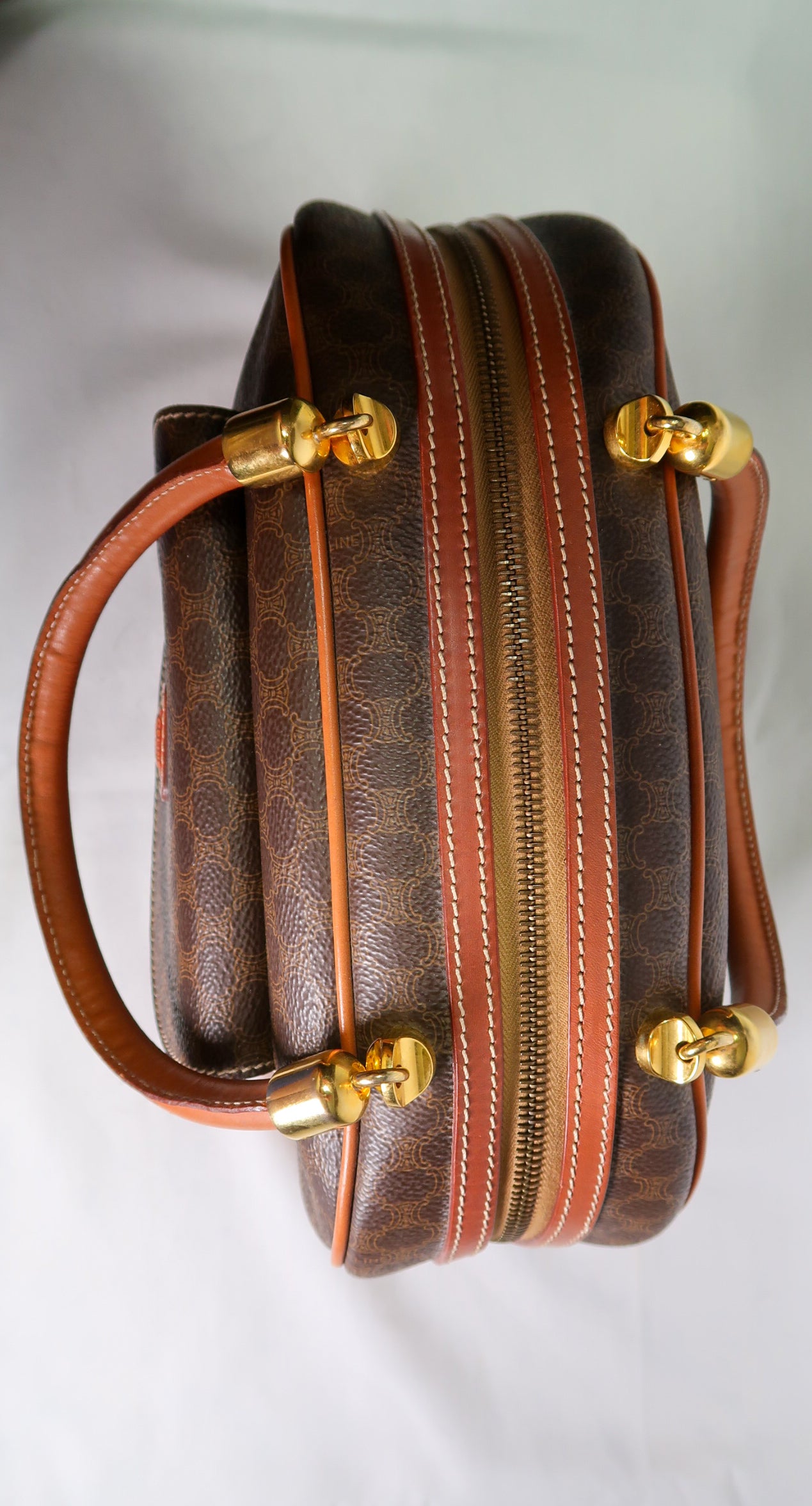 Vintage Celine Macadam Mini Dome Satchel