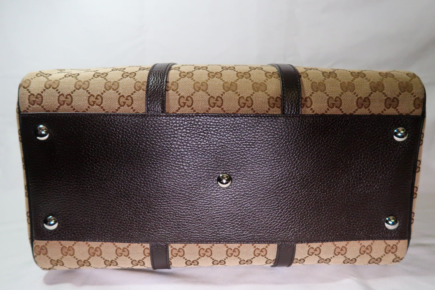 GG Canvas Boston Duffle Bag