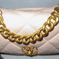 Chanel 19 Flap Bag Agneau Brillant Violet Clair