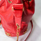 Chanel Red Caviar 3 'CC' Bucket Bag Medium