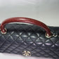 Chanel Caviar Lizard-Trimmed Coco Handle Bag