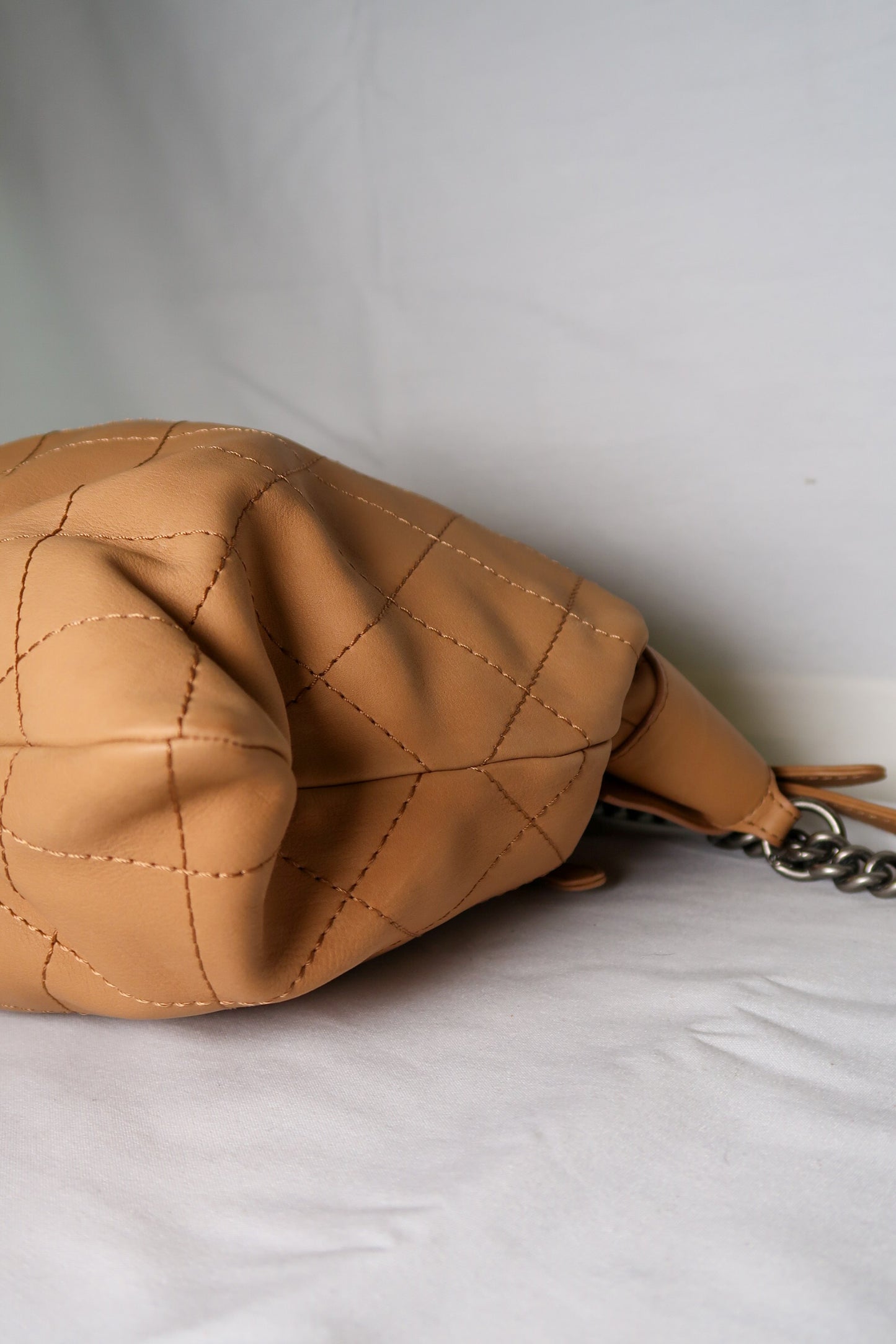 Chanel Hobo w/ Chain Beige/ Tan