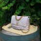 Chanel 19 Flap Bag Agneau Brillant Violet Clair