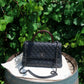 Chanel Caviar Lizard-Trimmed Coco Handle Bag