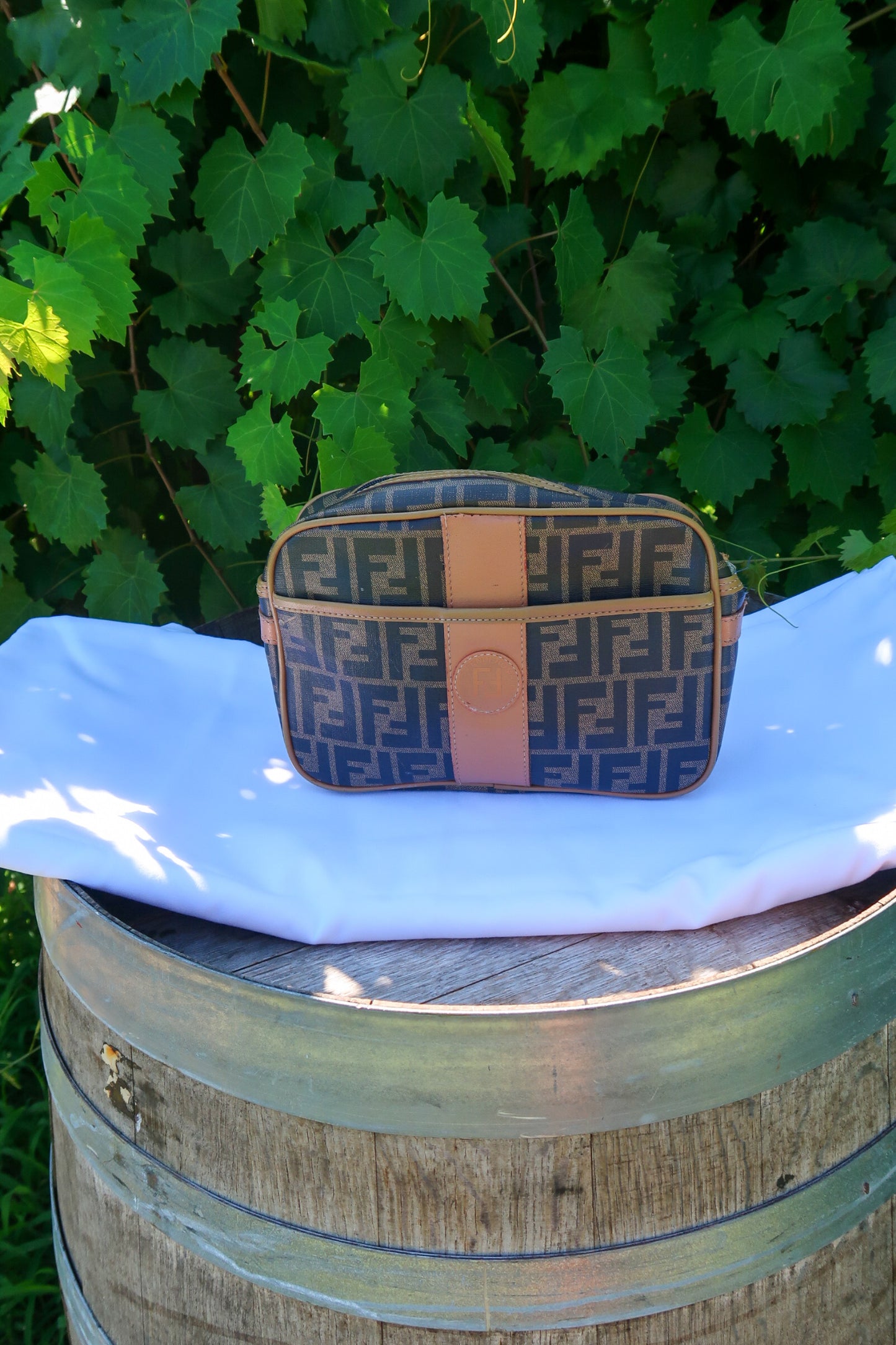 Fendi Vintage Zucca Camera Bag