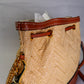 Valentino Garavani Raffia Calfskin Vlogo Drawstring Shoulder Bag Naturale Saddle Brown