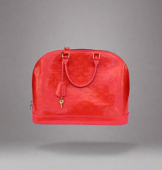 Louis Vuitton Alma GM Monogram Vernis Leather  Rose