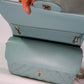Chanel Double Flap Caviar Moss Green