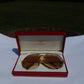 Cartier Vendome Louis 22k Gold-plated Sunglasses 62-14 140 078283