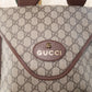 Gucci Neo Vintage Medium GG Supreme Canvas Leather Messenger Bag