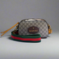 Gucci GG Supreme Monogram Web Neo Vintage Shoulder Bag Beige New Acero