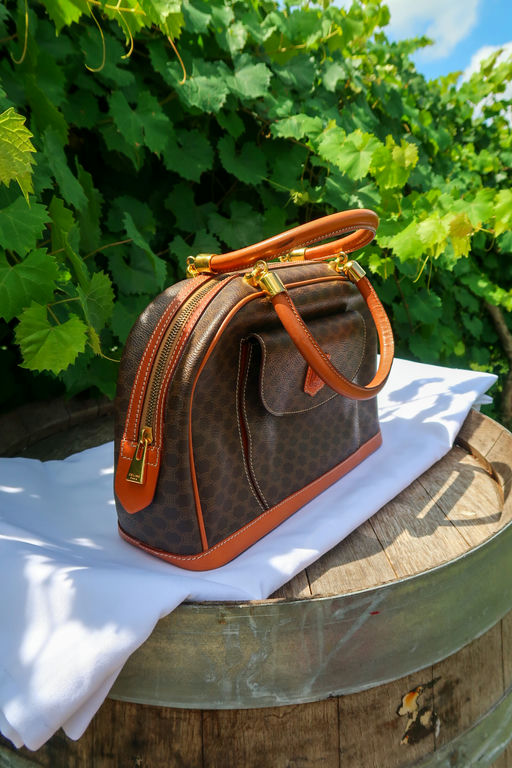 Vintage Celine Macadam Mini Dome Satchel
