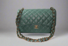 Chanel Double Flap Caviar Moss Green