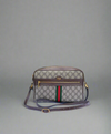 Gucci GG Supreme Monogram Web Ophidia Shoulder Bag Brown
