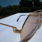 Cartier Vendome Louis 22k Gold-plated Sunglasses 62-14 140 078283