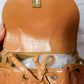 Chanel Lambskin Quilted Drawstring Backpack Camel
