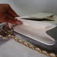 Chanel Quilted Matelasse CC Logo Lambskin Chain Shoulder Bag White / Cream Gold