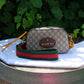 Gucci GG Supreme Monogram Web Neo Vintage Shoulder Bag Beige New Acero