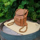 Chanel Lambskin Quilted Drawstring Backpack Camel